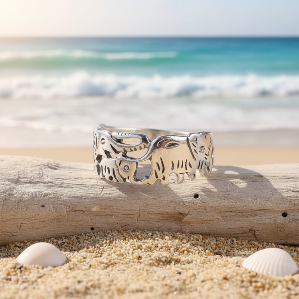 HappyFamily Elephant Ring — Good Luck Charm